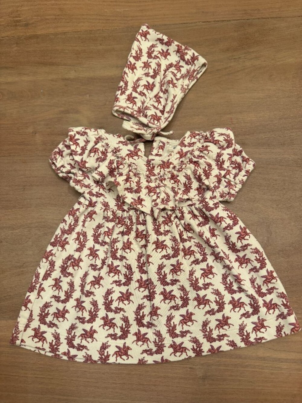 Kate Quinn Organic Pegasus Print Dress 3-6M
